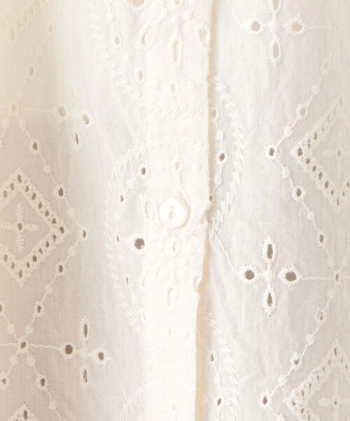 「Afternoon Tea」 7分袖ブラウス MEDIUM オフホワイト レディース_画像3