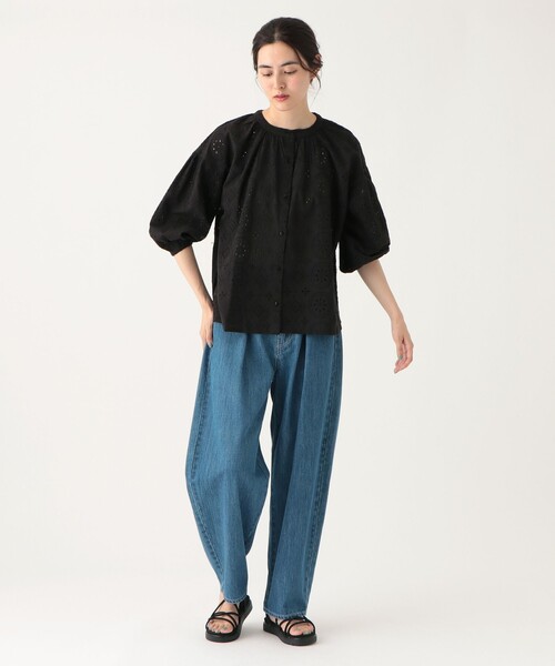 「Afternoon Tea」 7分袖ブラウス MEDIUM オフホワイト レディース_画像8