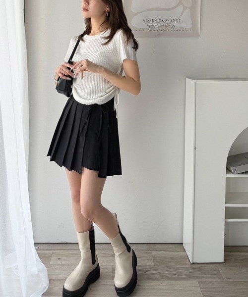 「mily bilet」 キュロット X-LARGE ブラック レディース_画像5