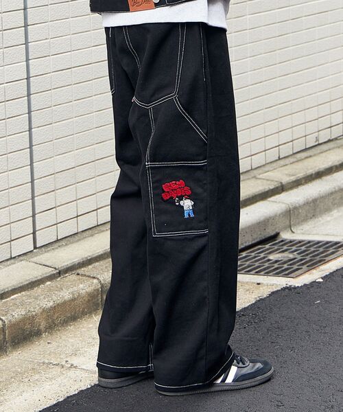 「BEN DAVIS」 カーゴパンツ LARGE アイボリー メンズ_画像9