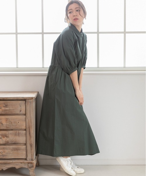 「PREFERIR」 7分袖ワンピース SMALL ネイビー レディース_画像8