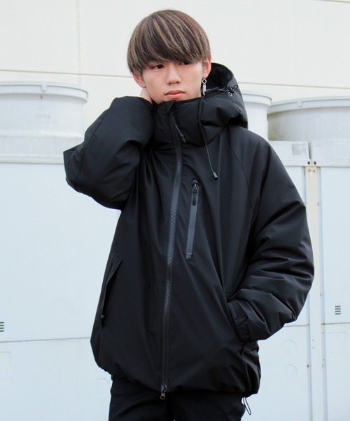 ダウンジャケット ダウン ボリューム ファイバーダウンパーカー