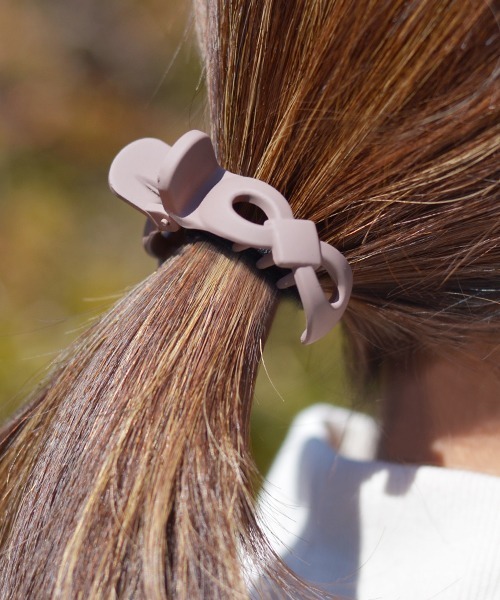 ヘアクリップ F 限 定 販 売 D 693円 リボン ポニーヘアクリップ