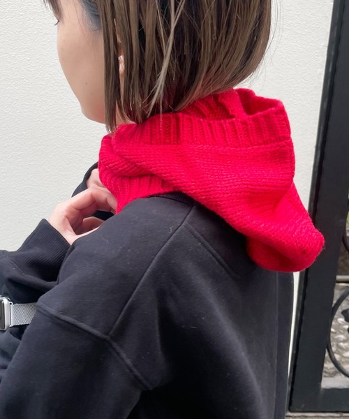 ネックウォーマー スヌード 「HIKA」ニットバラクラバ レディース