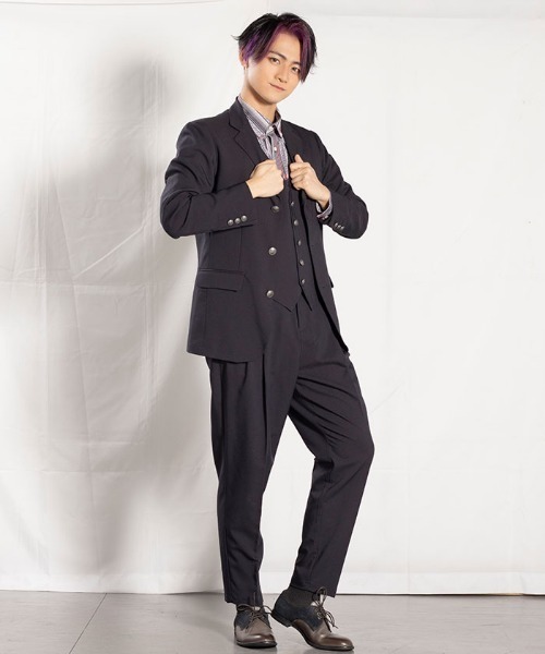 AXESーX パンツ ツータックテーパードパンツ メンズ レディース