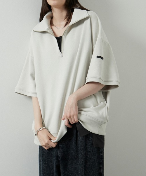 tシャツ ボックスタンクトップ レディース タンクトップ ボックスシルエットレイヤードサイドスリット