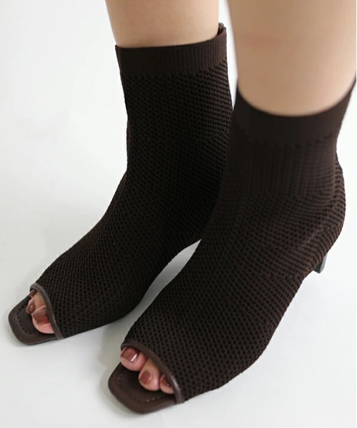 No one knows（ノーワンノーズ） ブーツ THE5 オープントゥメッシュ