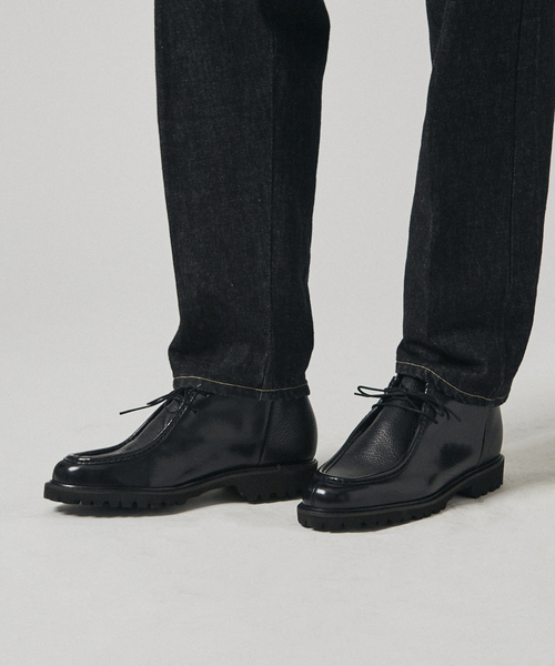 alfredoBANNISTER アンクルブーツ 黒 alfredo bannister vibram 黒レザーブーツ ファスナー