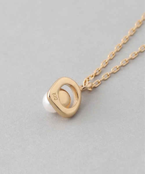 ANEMONE（アネモネ） ネックレス 淡水パール×オーバルラインネックレス