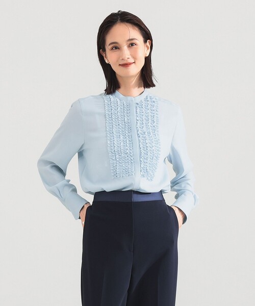 Demi-Luxe BEAMS デミルクスビームス フリルブラウス Demi-Luxe BEAMS（デミルクス ビームス） ブラウス シャツ