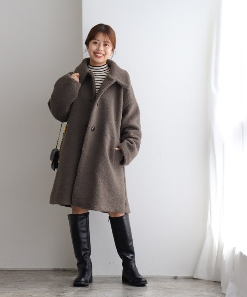 （美品）robedechambre ポリエステルPコート パステルカラーボウタイロングコート – jemiremi（ジェミレミ）