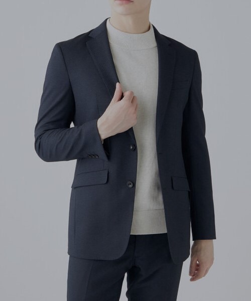 セットアップ 「SLIM TAPERED」「秋冬」2釦テーパードパンツスーツ/4S「ウォシャブル」「ストレッチ」/パンツ裾上げ済み仕様 メンズ | SUIT SELECT | 02