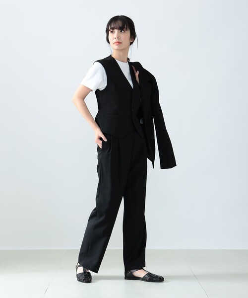 Demi-Luxe BEAMS ベスト ジレ AK+1 / スーパーブラック