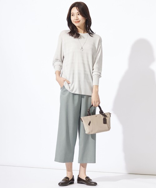 ニット セーター 「WEB限定カラーあり・洗える」SILKY RAYON