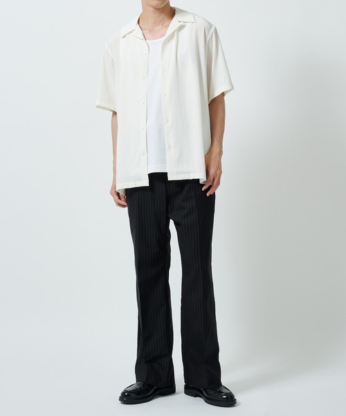 パンツ FLAT FRONT TROUSERS ORGANICWOOL TROPICAL MARKAWARE(マーカウェア) - FLAT FRONT TROUSERS ORGANIC WOOL