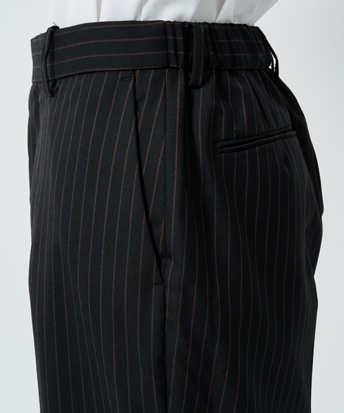 MARKA スラックス ネイビー ORGANIC WOOL TROPICAL MARKAWARE(マーカウェア) - CLASSIC FIT TROUSERS ORGANIC WOOL