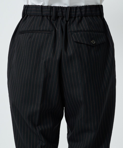 marka スラックス ORGANIC WOOL TROPICAL FLAT FRONT FLAIR
