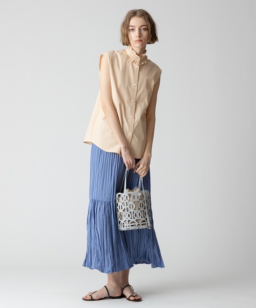 allureville スカート 楊柳調プリーツマーメイドスカート