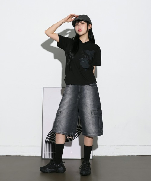 FOLLOWIN ジーンズ デニム デニムパンツ 「UNISEX」 「Short