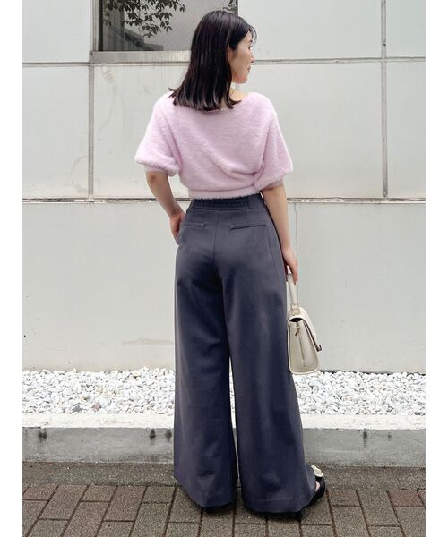 MERCURYDUOベルト付ワイドパンツ♡ MERCURYDUO パンツ ダブルウエストベルトパンツ レディース