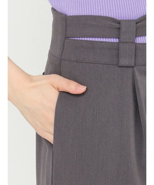 MERCURYDUO（マーキュリーデュオ） パンツ ダブルウエストベルトパンツ