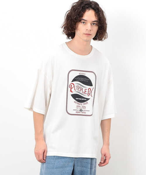 Purple&Yellow（パープルアンドイエロー） tシャツ フロスト加工