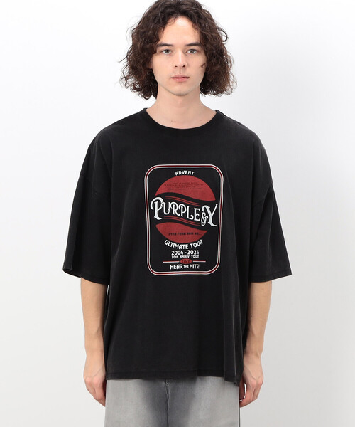 Purple&Yellow（パープルアンドイエロー） tシャツ フロスト加工