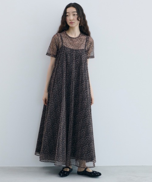 PERNA（ペルナ） ワンピース ボディスーツセットレオパードキャミ