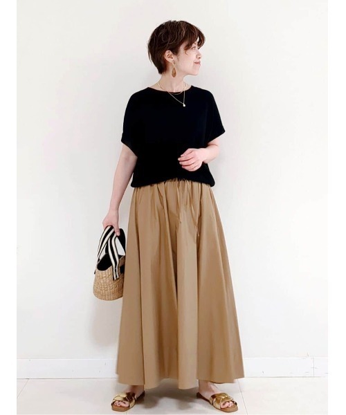 MICHEL KLEIN（ミッシェルクラン） スカート ドロストフレアスカート