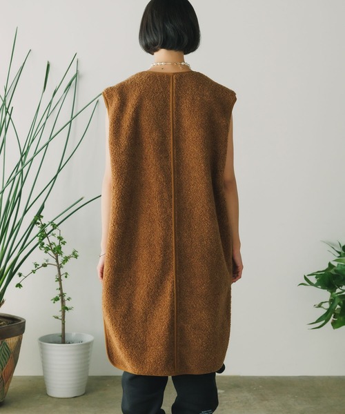 ベスト ジレ ESLOW/エスロー BOA VEST ボアベスト レディース ESLOW ベスト ジレ ESLOW/エスロー BOA VEST ボアベスト