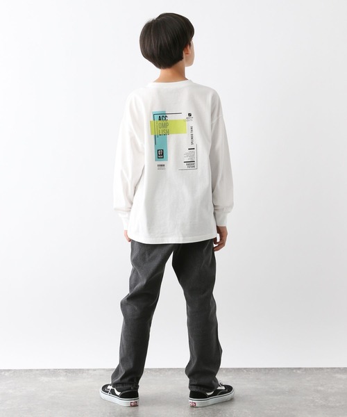 ち～ページ GLOBAL WORK tシャツ ヘビロッTEE/プリント長袖/115737 キッズ