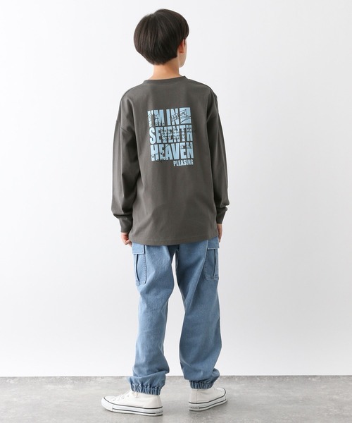 ち～ページ GLOBAL WORK tシャツ ヘビロッTEE/プリント長袖/115737 キッズ