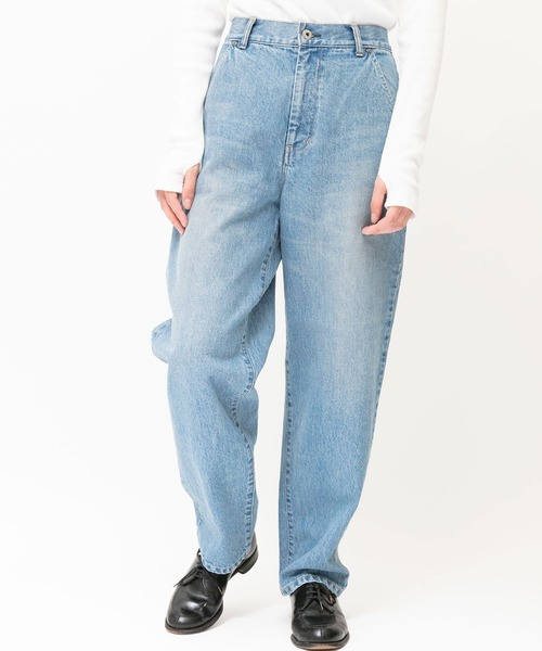 JOHN BULL レディースS バギーパンツ　ペインターパンツ　デニム UNISEX】JOHNBULL DENIM DELIGHT DAYS デニムペインターパンツ