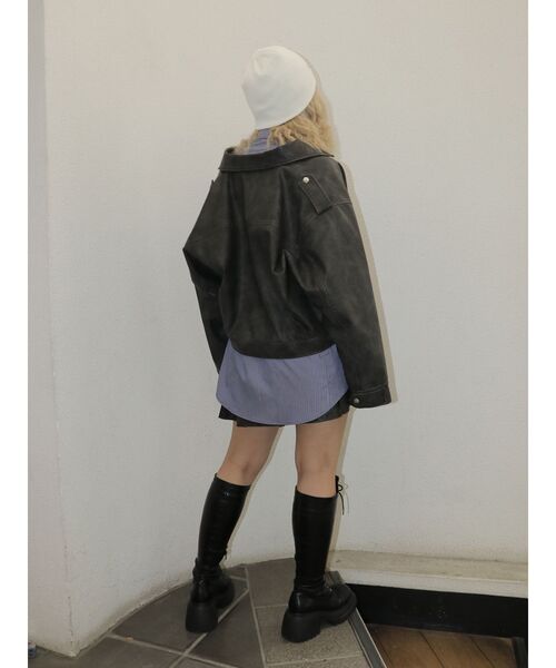 jouetie（ジュエティ） ブルゾン アウター シングルZIPライダース