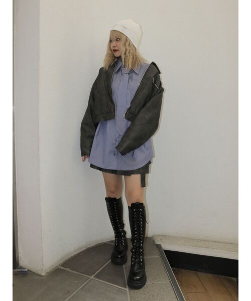 jouetie（ジュエティ） ブルゾン アウター シングルZIPライダース