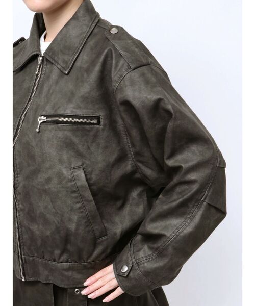 jouetie（ジュエティ） ブルゾン アウター シングルZIPライダース