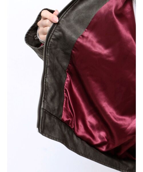 jouetie（ジュエティ） ブルゾン アウター シングルZIPライダース