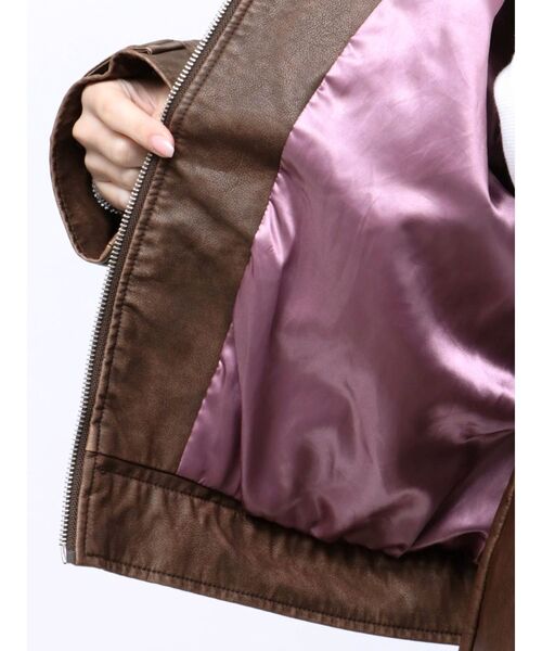 jouetie（ジュエティ） ブルゾン アウター シングルZIPライダース