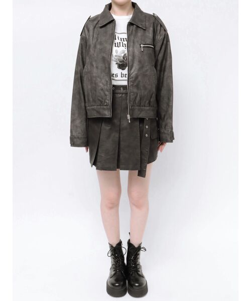 jouetie（ジュエティ） ブルゾン アウター シングルZIPライダース