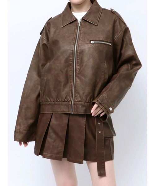 jouetie（ジュエティ） ブルゾン アウター シングルZIPライダース