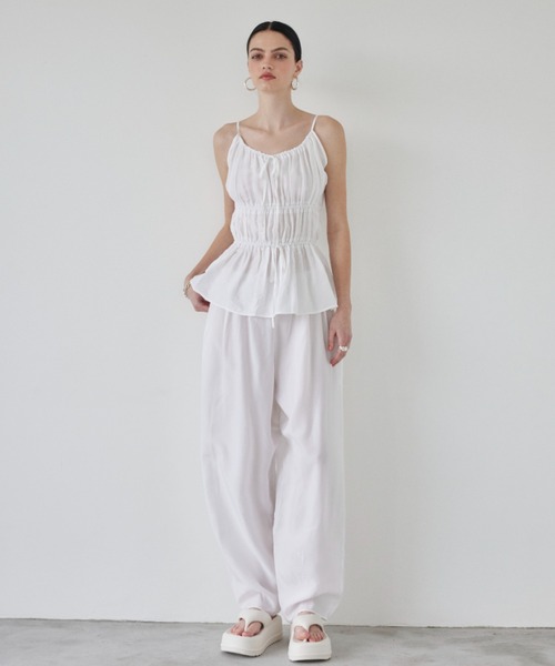 ALEXIA STAM パンツドレス Gathered Camisole ＆ Cozy Pants Set