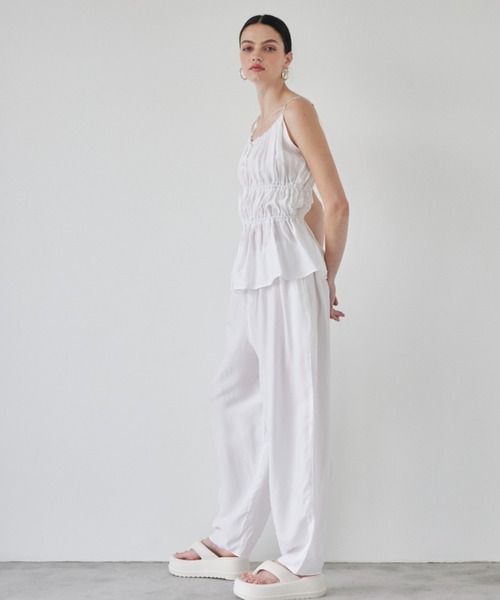 ALEXIA STAM Cozy Pants 麻　ホワイトS 値下げ ALEXIA STAM パンツ Cozy Pants/リラックスパンツ レディース