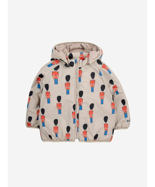 bobo choses ダウンジャケット　12-18m セール】総柄Doggy Mateジャンパー【キッズ】（ダウンジャケット