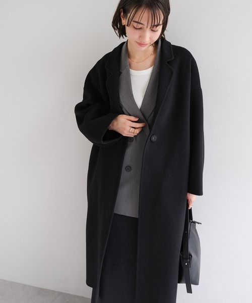 evernavy コート チェスターコート 「新色追加」リバーロングコクーン