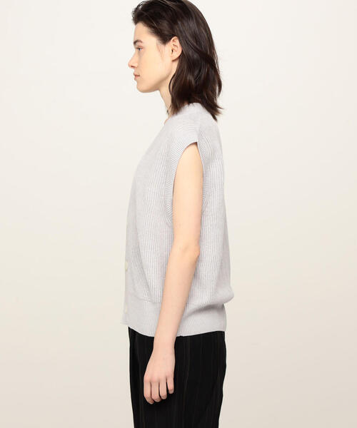 新品　23SS GALERIE VIE リネン プルオーバー　ニットベスト GALERIE VIE ギャルリーヴィー 良質リネンで魅せる♪オトナな