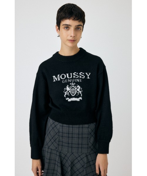 MOUSSY ニット セーター 「ブラックZOZO限定カラー」GLITTER