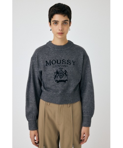 MOUSSY ニット セーター 「ブラックZOZO限定カラー」GLITTER