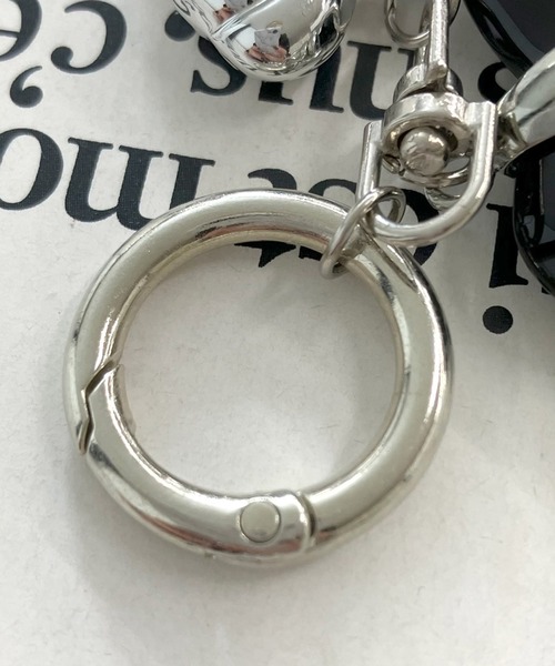 non-hedge（ノンヘッジ） キーホルダー シルバーリボンハートモチーフ