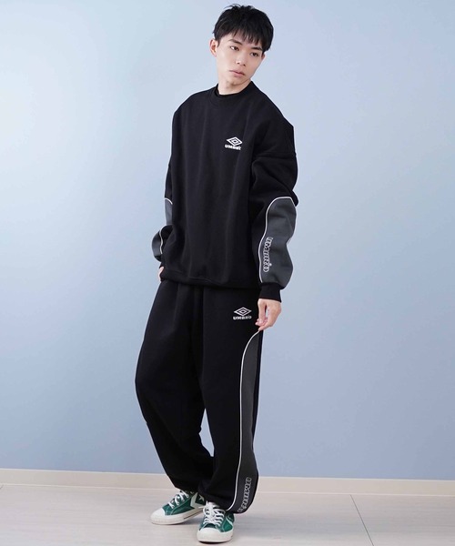 アンブロスウェット上下新品 アンブロ メンズ 上下セット 【AWAY DAYS】スウェットフーディートップ