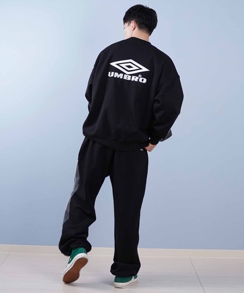 【新品未使用】韓国umbro アンブロ スウェット トレーナー 90 黒 レア品 UMBRO アンブロ トレーナー レディース クルーネック スウェット 裏